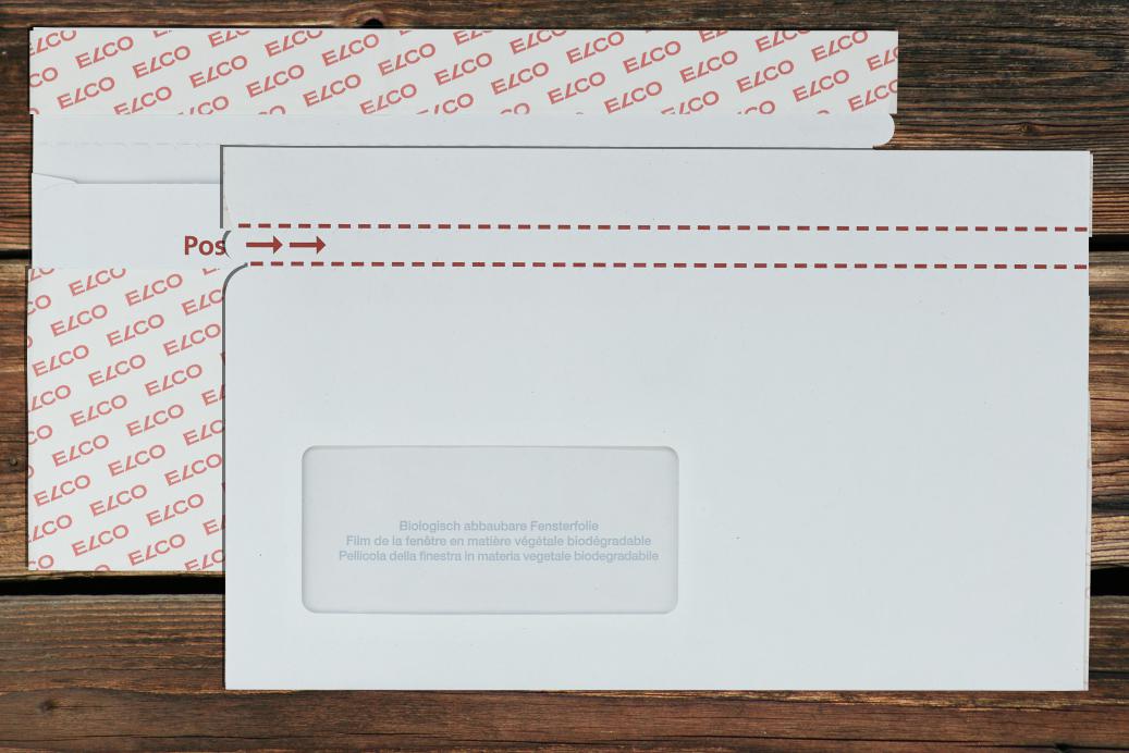 Begleitpapiertaschen mit Fenster C6/5 114x229 mm Haftklebend Weiss 110 g/qm Zero Plastic